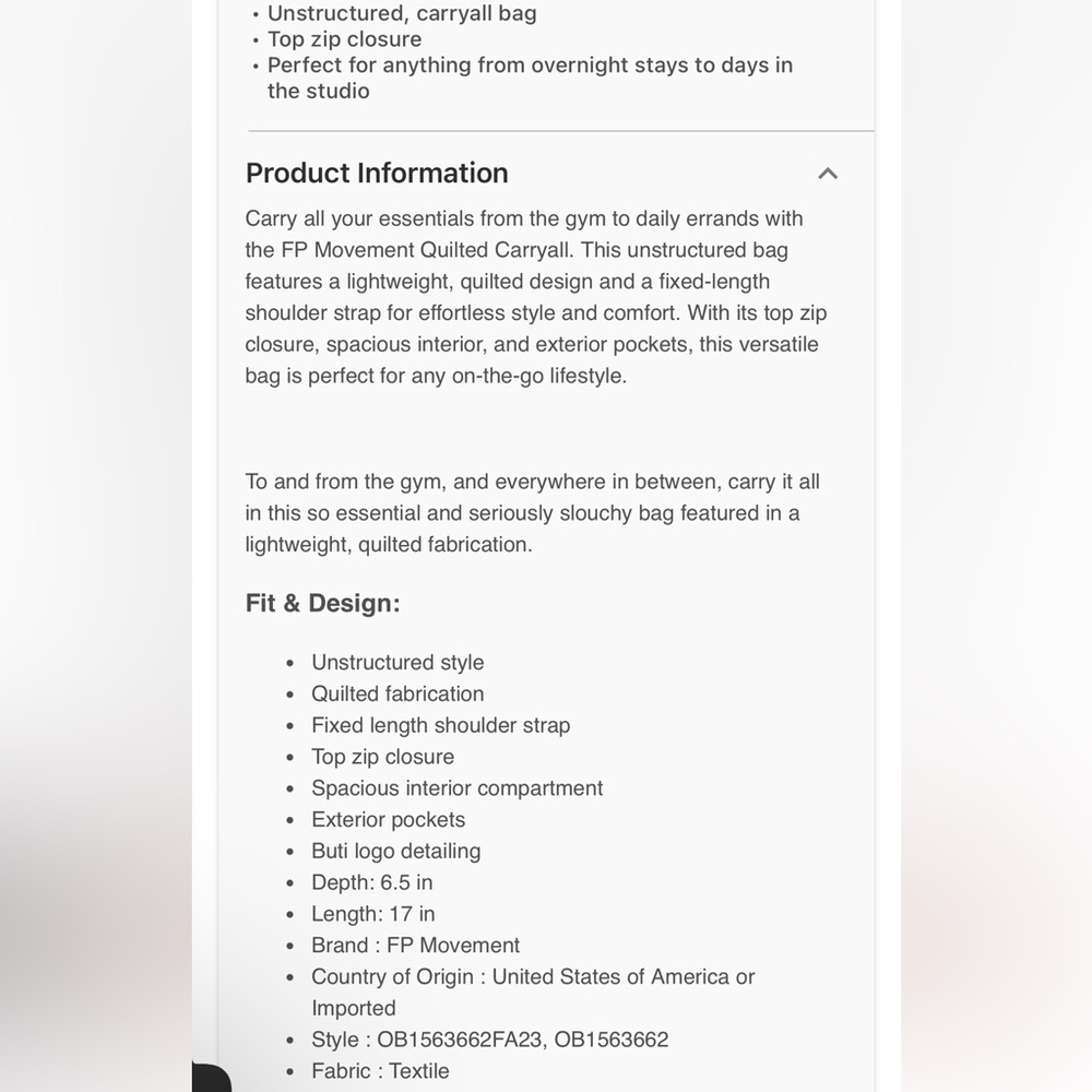 NWT FP Movement by Free People Bright Pink Quilted Shoulder Bag $68 - Picture 7 of 7